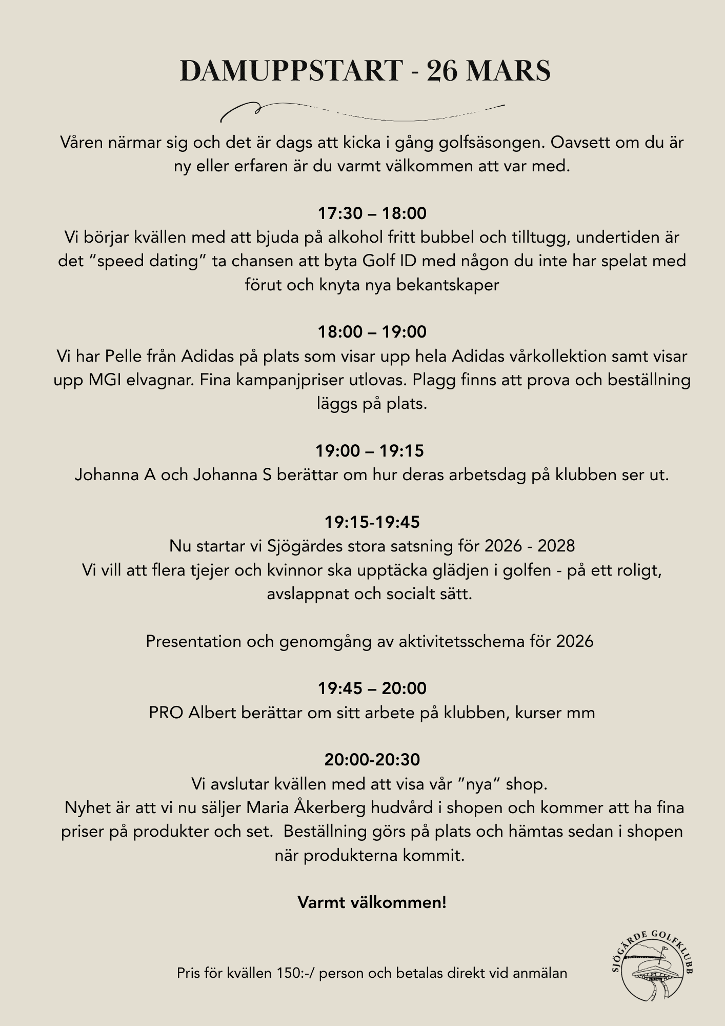 Damer Uppstart